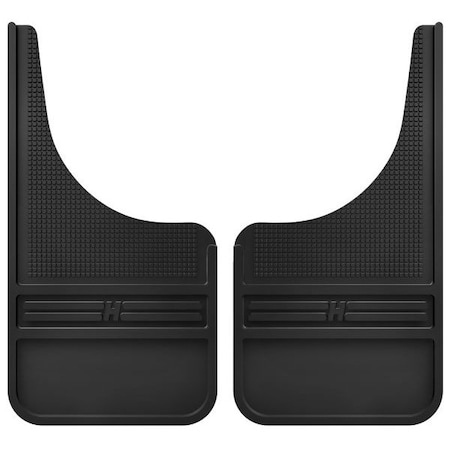 Husky Liners RUBBER FRONT MUD FLAPS - 12IN W/O WEIGHT MUDDOG MUD FLAPS 55000